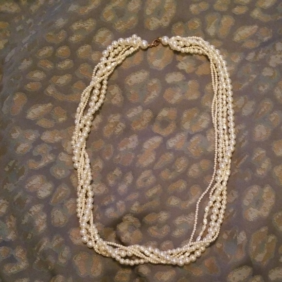 Jewelry - 3/$50 Vintage 5 Strand Costume Pearl Necklace